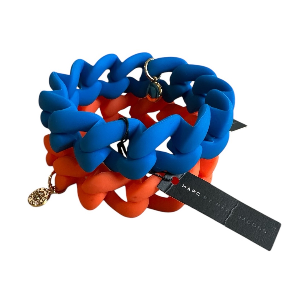 Marc Jacobs blue + Orange Bracelets NWT